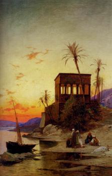 赫爾曼 大衛 索羅姆 尅羅迪 The Kiosk Of Trajan Philae On The Nile